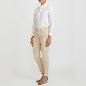 Closed Baker Cropped Narrow Jeans in Reed Beige